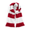 Scarf - B479:Classic Red, 100% acrylic, White, One Size